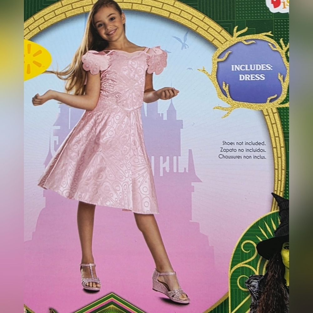 New Wicked Glinda Dancing Through Life Classic Halloween Costume cosplay dress